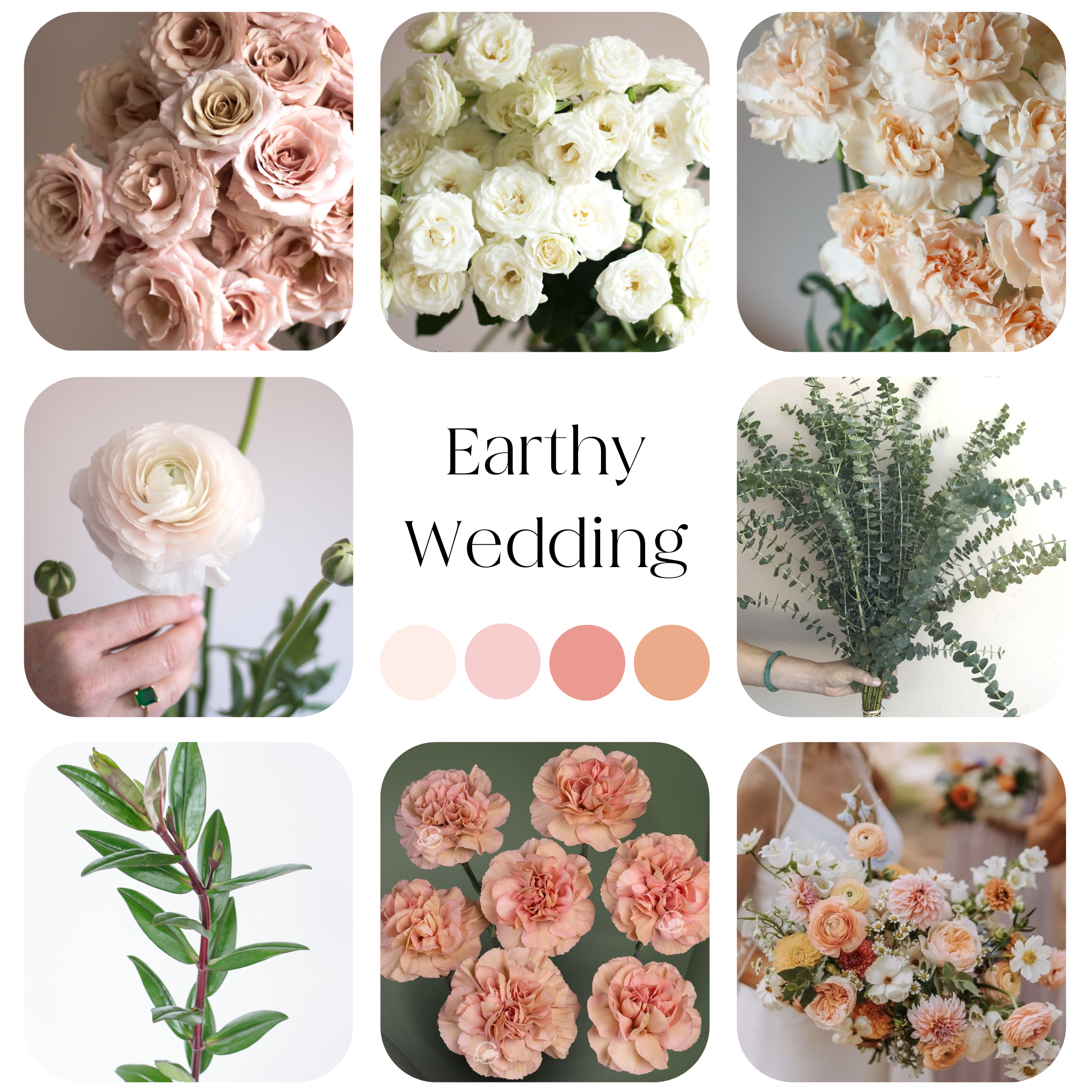 earthy palette diy wedding flowers kit