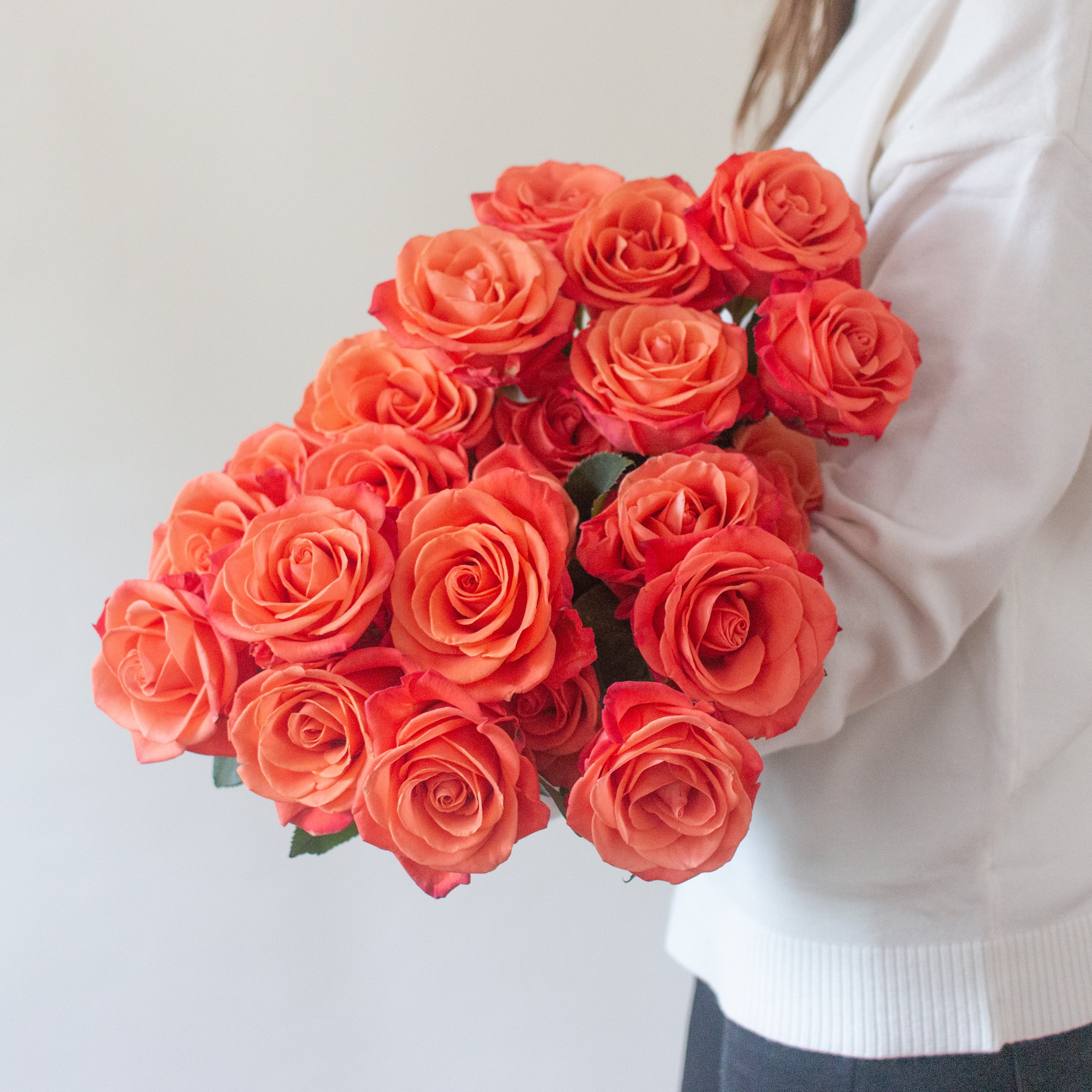 bulk orange roses