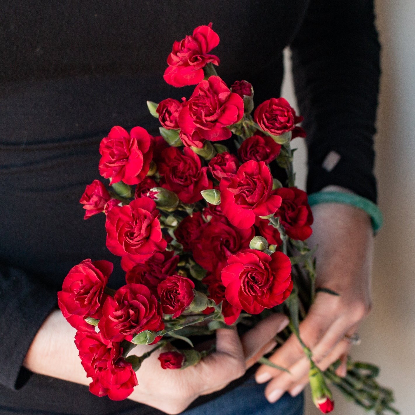 bulk red mini carnations
